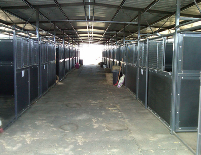 Poly Filled Expo Stall Panels w/Vertical Bars